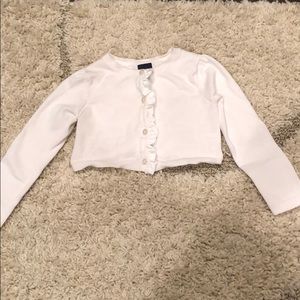 White bolero cardigan